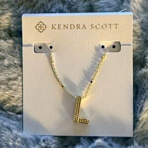 Kendra Scott Gold Initial Necklace